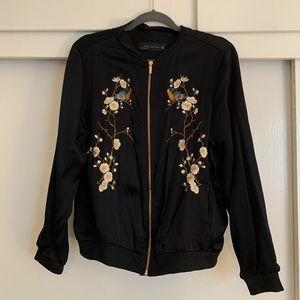 Zara silk bomber